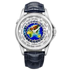 Patek Philippe World Time White Gold Mens Wristwatch