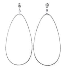 Jona Diamond Large Pear Dangle Drop Earrings 12