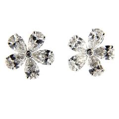Jona Diamond Gold Flower Earrings 12