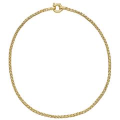 Yellow Gold Wheat Link Chain Necklace Yellow Gold Wheat Link Chain Necklace