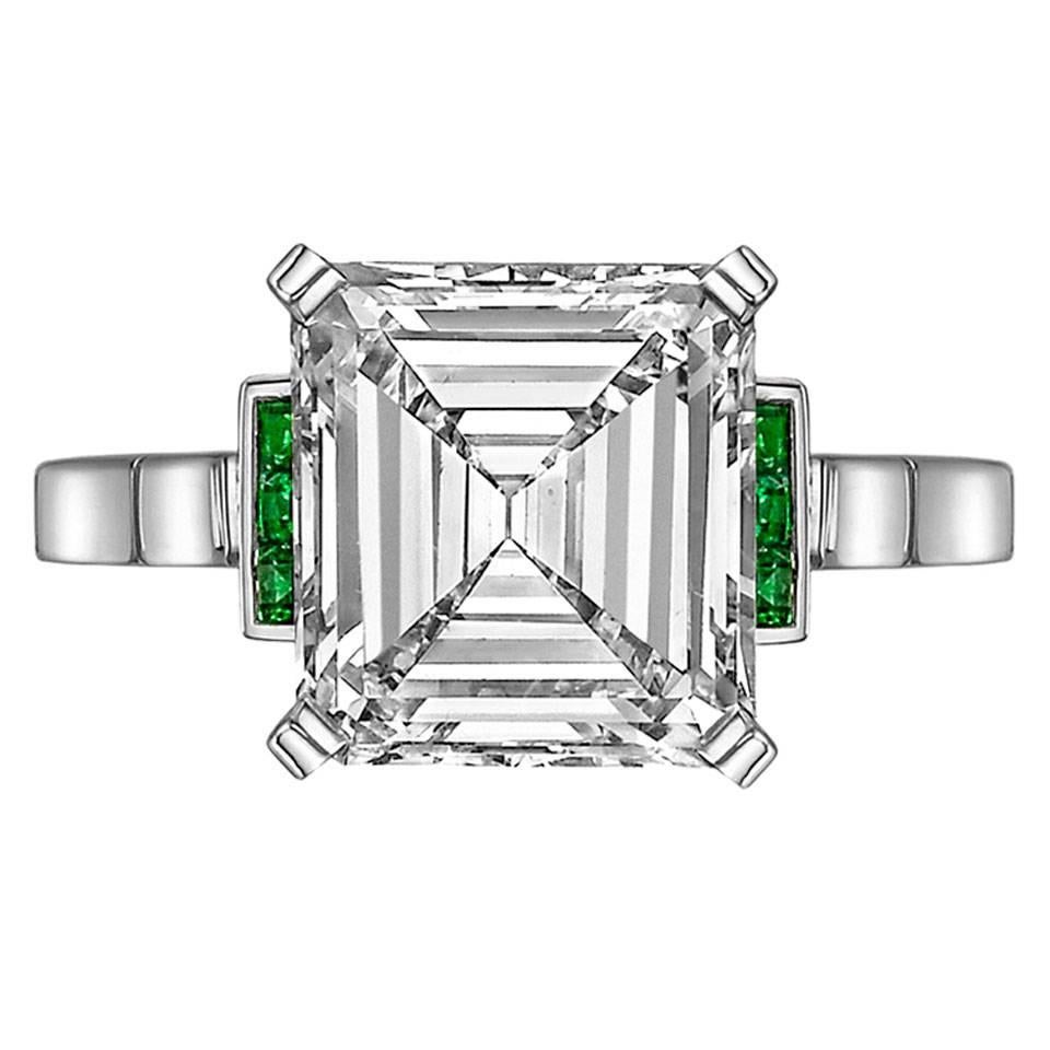 Betteridge 3.43 Carat Emerald-Cut Diamond Engagement Ring