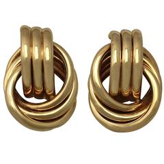1950s Yellow Gold Earrings 4