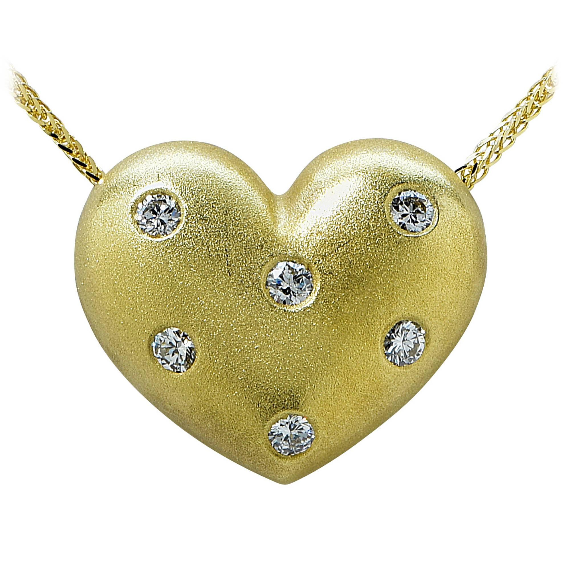 .50 Carat Diamond Necklace with Heart Pendent