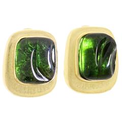 Burle Marx Forma Livre Tourmaline Gold Earrings