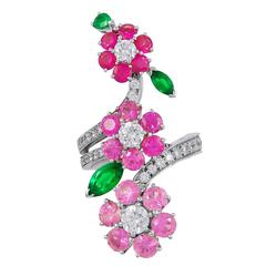 Van Cleef and Arpels Diamond Sapphire Ring 12