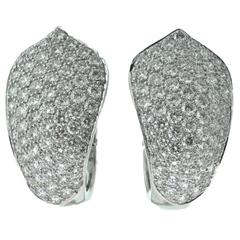 Cartier Pave Diamond Gold Earrings