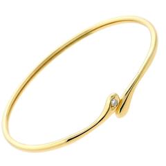 Cartier Gold Diamond Bangle Vintage Cartier Gold Diamond Bangle
