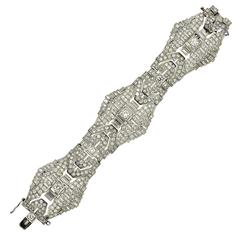 23 Carat Art Deco Diamond Bracelet 3