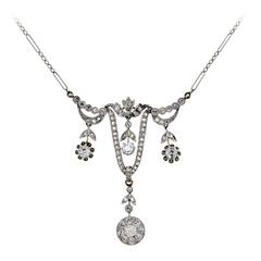 Beautiful Edwardian Turn Of The Century Diamond and Platinum Topped Yellow Gold 