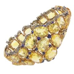 Luise Topaz Diamond Sapphire Bracelet
