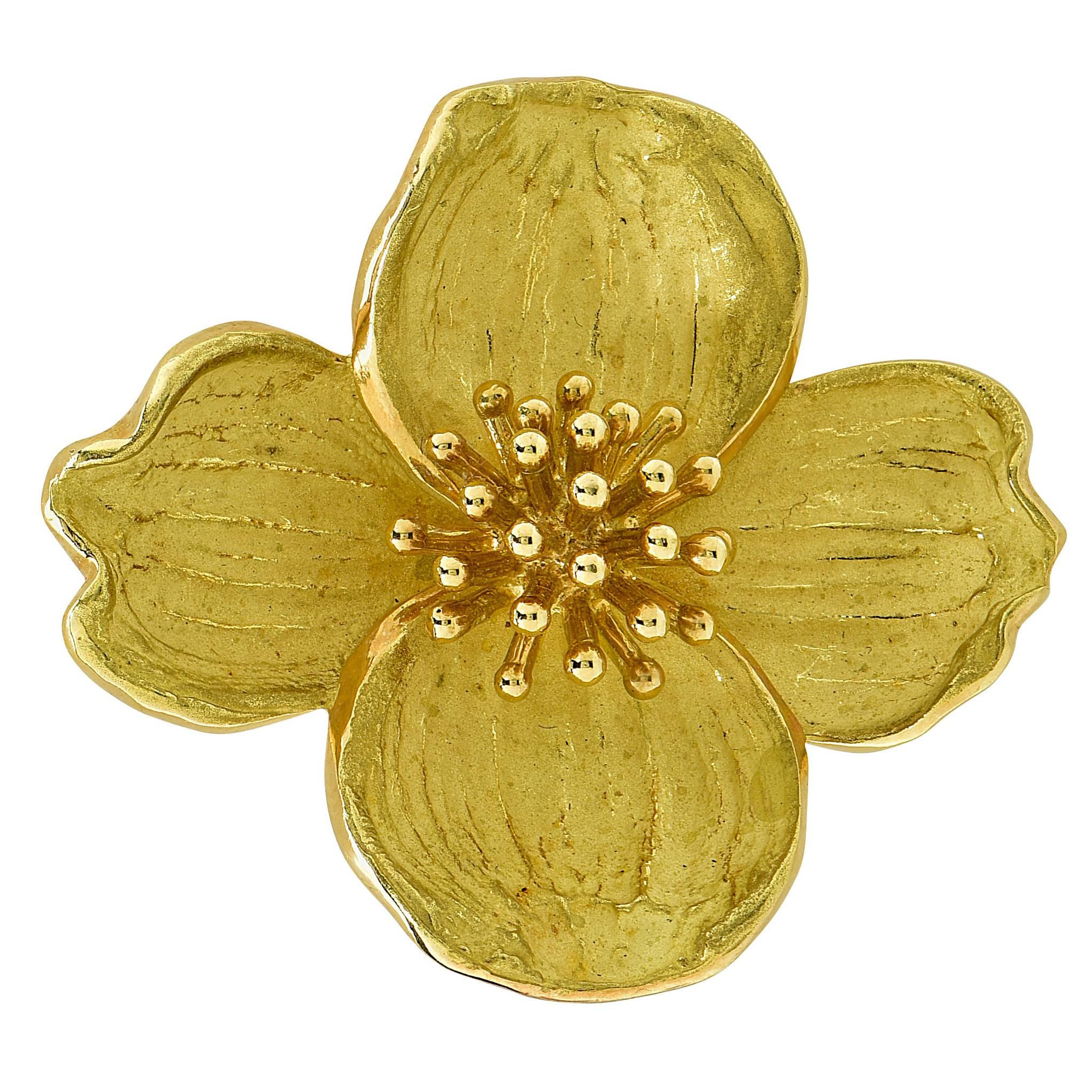 Tiffany & Co. Flower Brooch