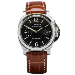 Panerai Stainless Steel Luminor Marina Pam 48 Wristwatch