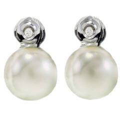 Luise Pearl Diamond Earrings (OR220BG) 12