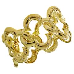 VAN CLEEF & ARPELS Alhambra Yellow Gold Diamond Bracelet 6