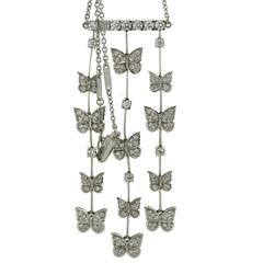 CARRERA Y CARRERA Butterflies Diamond White Gold Necklace