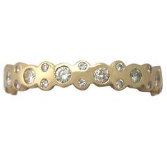 1990s 0.50 Carat Diamond and Yellow Gold Full Eternity Ring 8