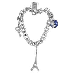 Louis Vuitton White Gold Charm Bracelet