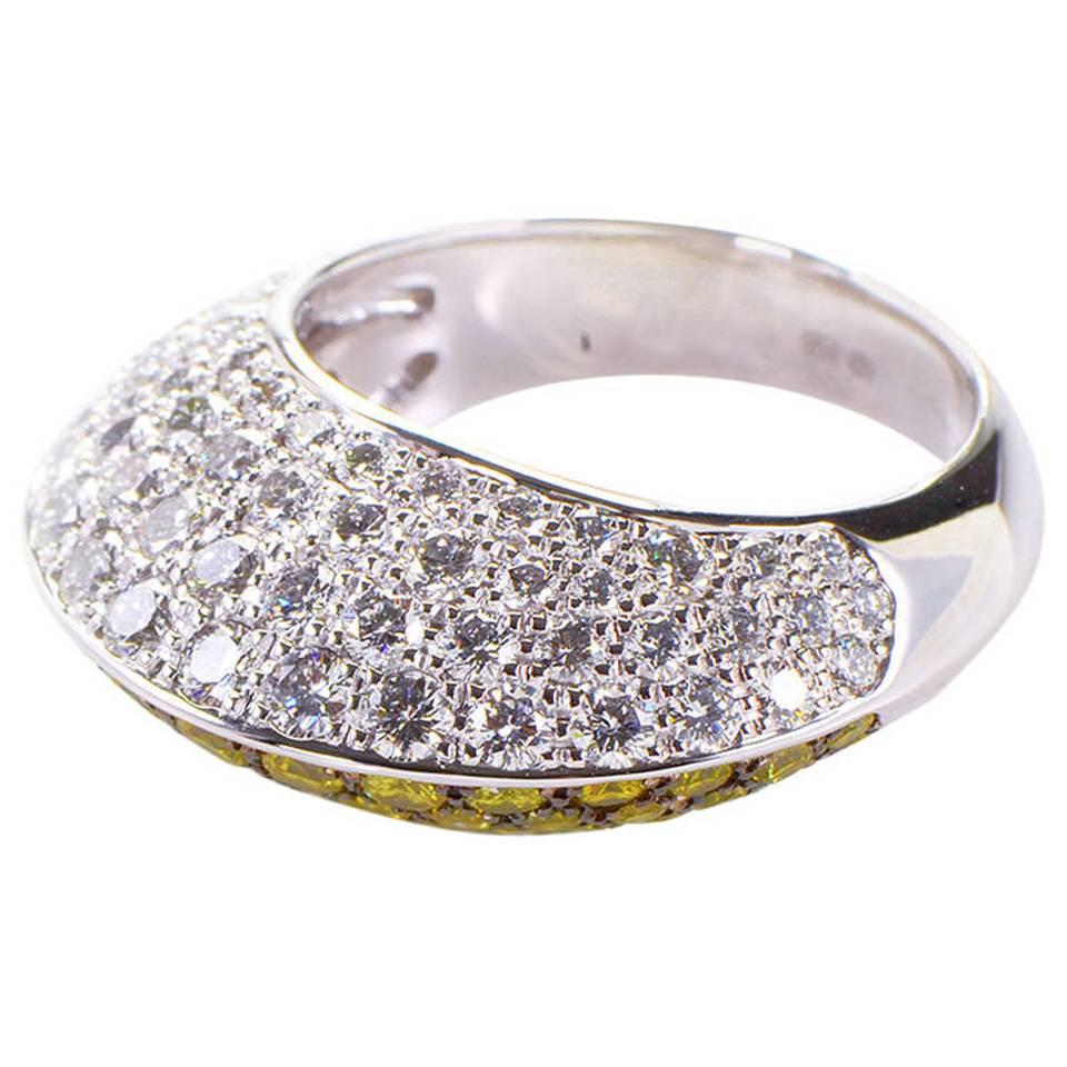 Chopard Yellow and White Diamond Gold Ring