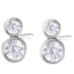 Tiffany & Co. Diamond and Platinum Earrings
