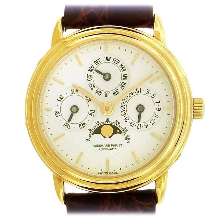 Audemars Piguet Quantieme Perpetual Moonphase Calendar Automatic Watch 