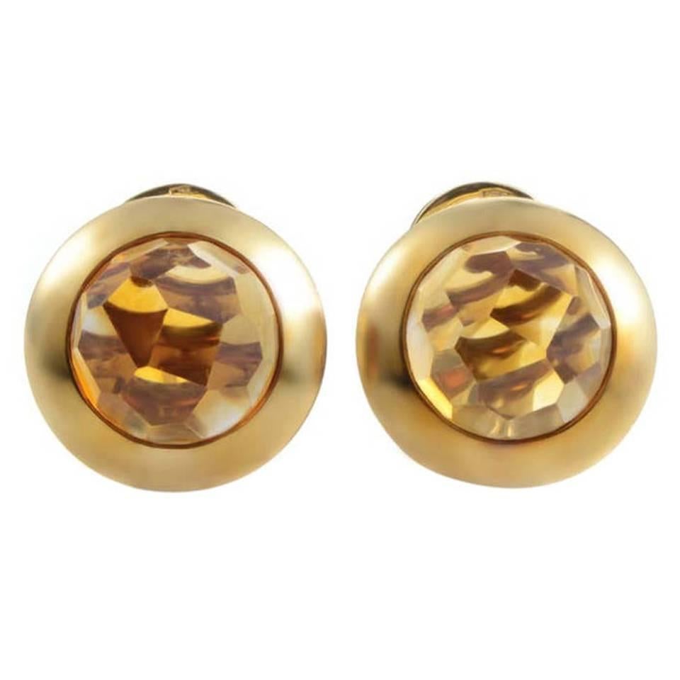 Pomellato Citrine Gold Earrings