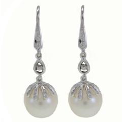 Luise Pearl Diamond Earrings 11