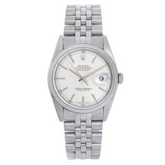 Rolex Datejust Men's Stainless Steel Automatic Watch Dome Bezel 16200 7