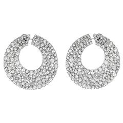 Rose Cut Diamond Flex Gold Earrings 2