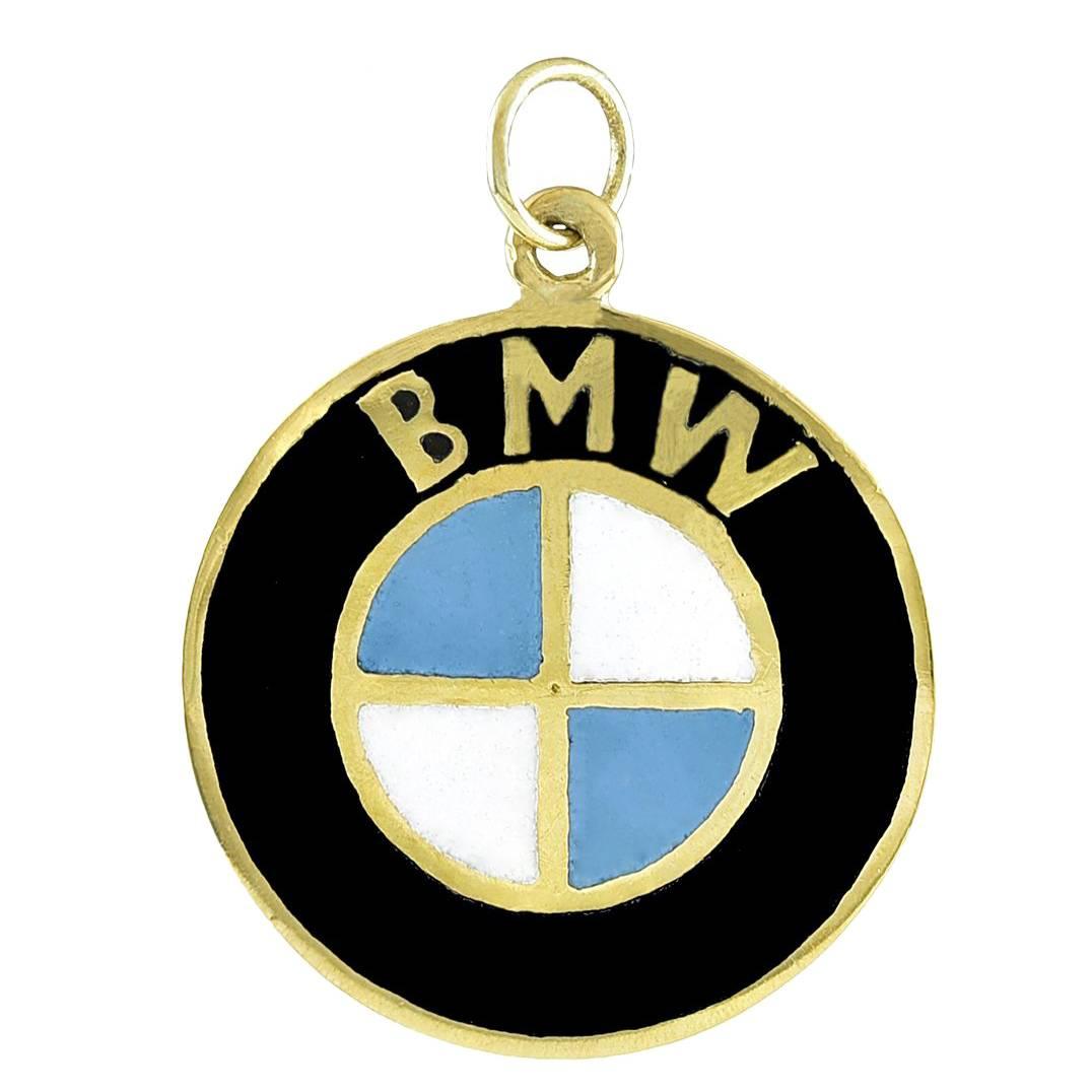 BMW Gold Enamel Charm