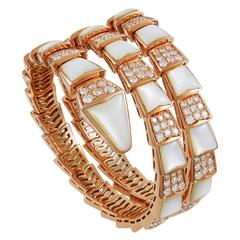 Bulgari Serpenti Mother-of-Pearl and Diamond Bracelet 12