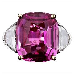 Bubblegum Pink Sapphire Ring, 16.37 Carat 9