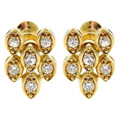 Dior Diamond Gold Earrings