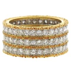 Buccellati Eternelle Two Color Gold Diamond Ring 7