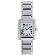 Vintage Cartier Tank Francaise Ladies Steel Watch W51008Q3