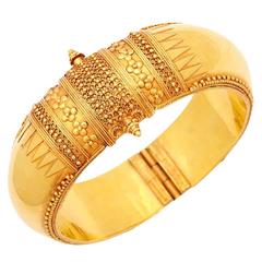 Gold Flower Temple Bracelet
