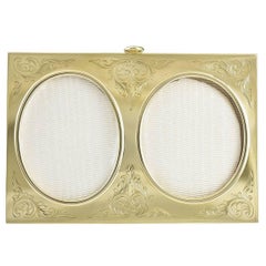 Antique Gold Double Picture Frame
