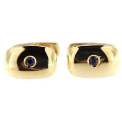 Jona Sapphire Yellow Gold Cufflinks 9