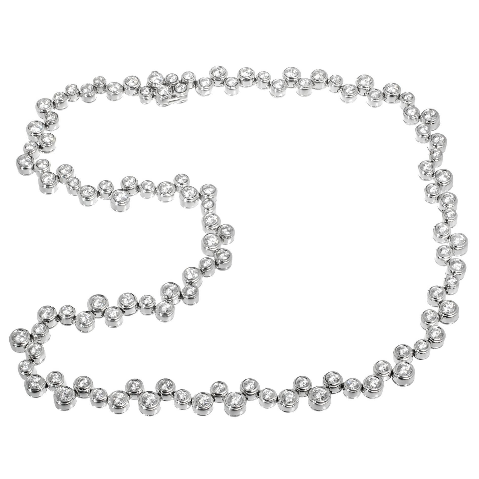 Tiffany & Co. Diamond Platinum Bubbles Necklace