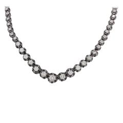 Luise Diamond Silver Gold Choker Necklace 9