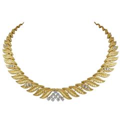 Tiffany Diamond Gold Necklace 11