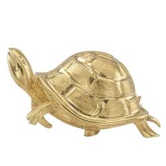 1970s Italian Gold Turtle Brooch