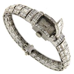 1960s Diamond bracelet with hidden watch