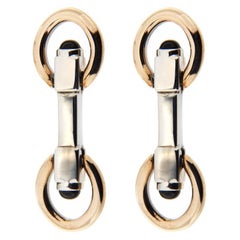 Jona Sterling Silver Double Ring Folding Cufflinks