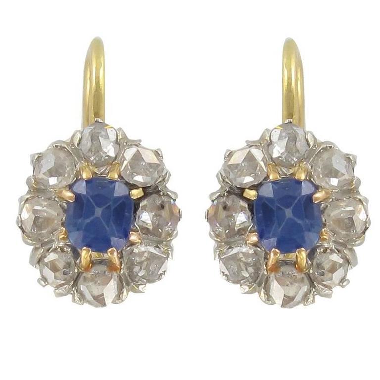 vintage sapphire earrings vintage sapphire earrings