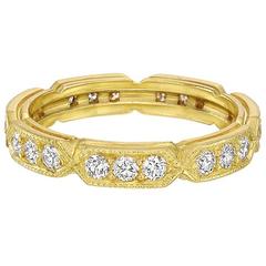 Diamond Gold Eternity Band Ring
