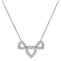 Roberto Coin ​Diamond Three Heart Pendant Necklace