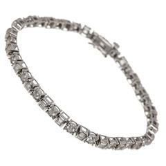 Diamond Gold Baguette Bracelet