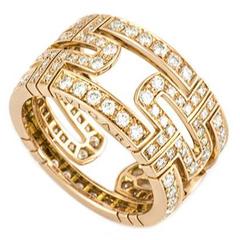 Bulgari Parentesi Ring Diamond and Rose Gold 12