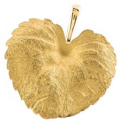 Tiffany & Co. Gold Aspen Leaf Brooch