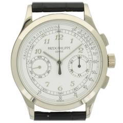 Patek Philippe White Gold Chronograph Wristwatch Ref 5170G